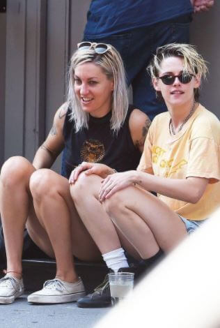 Taylor Stewart's sister Kristen Stewart, with her girlfriend, Dylan Meyer.